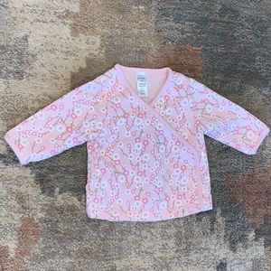 baby gap kimono top cherry blossoms